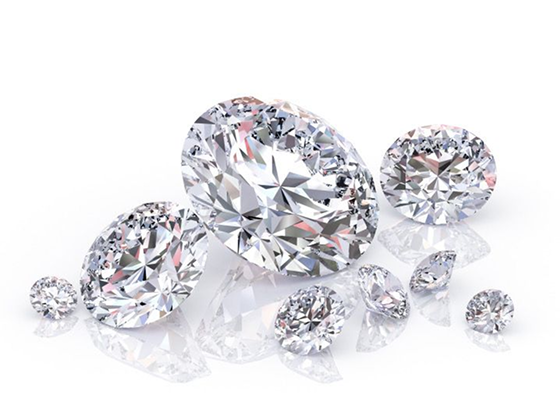 Various diamond shapes and cuts